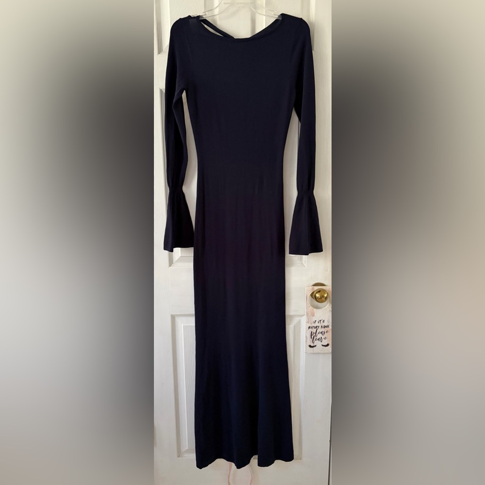 House of CB Navy Long Sleeve Dress